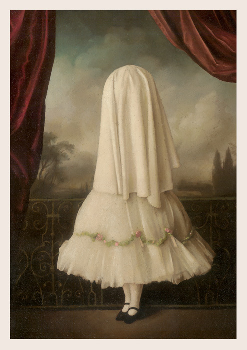 An Invisible Girl Postcard by Stephen Mackey